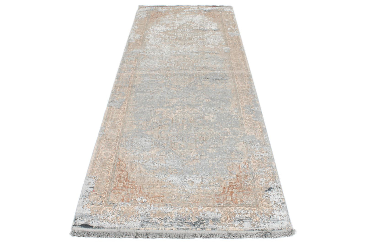 4x10 Beige and Multicolor Turkish Antep Runner