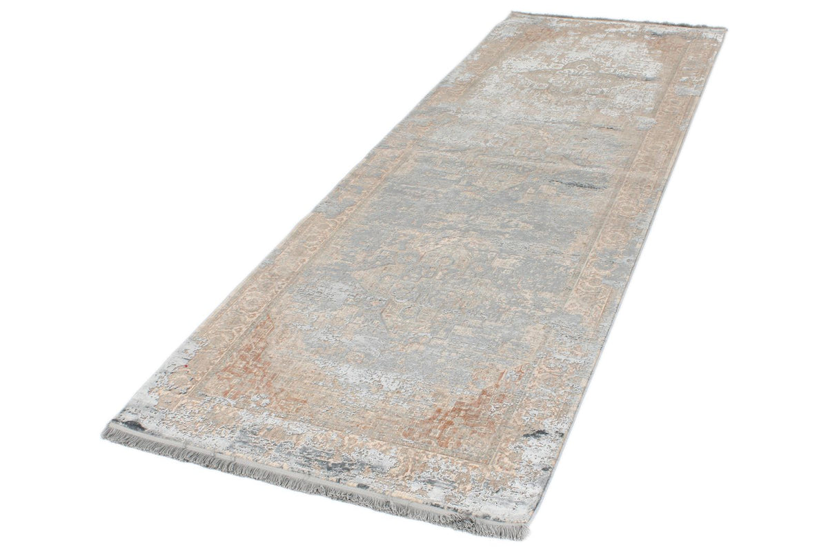 4x10 Beige and Multicolor Turkish Antep Runner