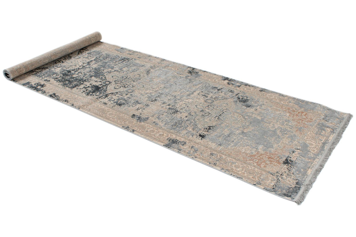 4x10 Beige and Multicolor Turkish Antep Runner
