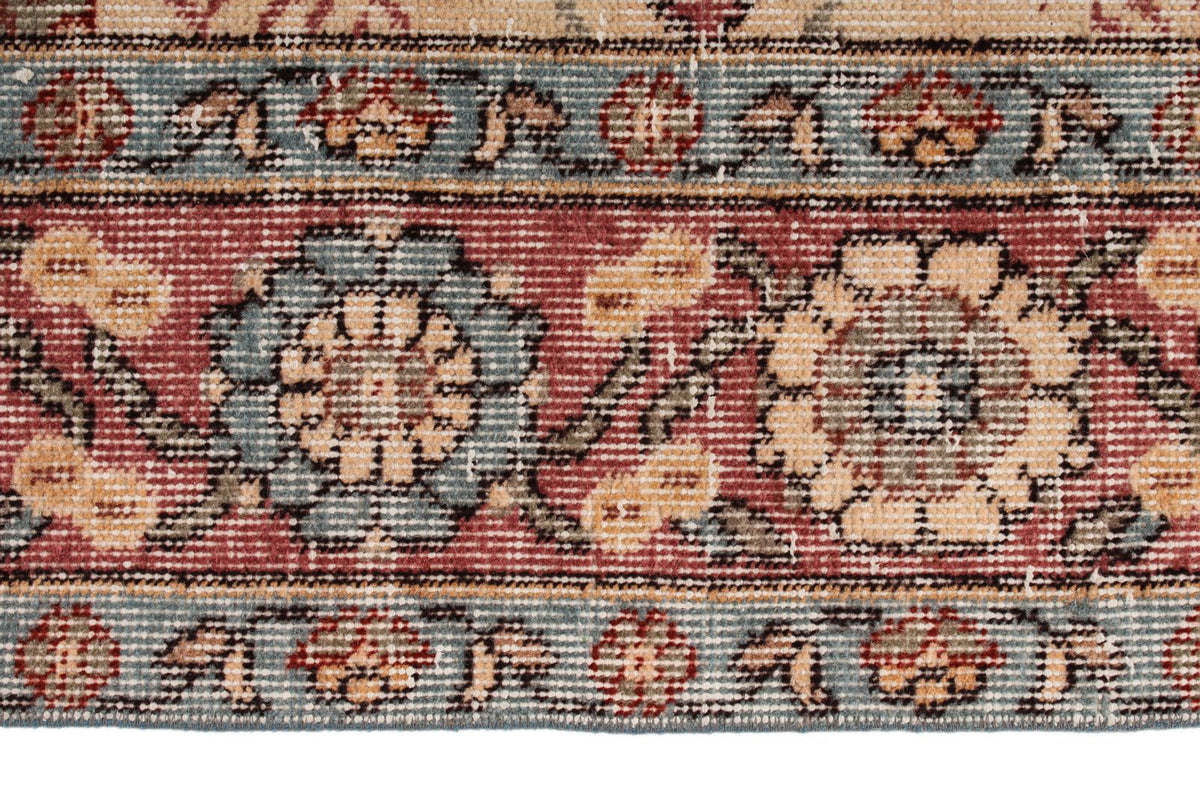 6x9 Ivory and Pink Modern Contemporary Rug