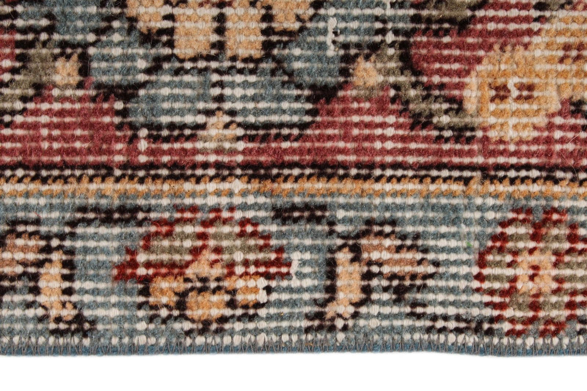 6x9 Ivory and Pink Modern Contemporary Rug