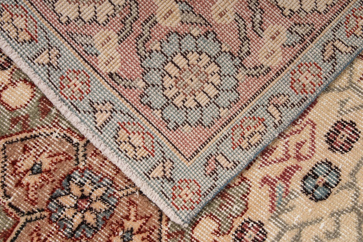 6x9 Ivory and Pink Modern Contemporary Rug