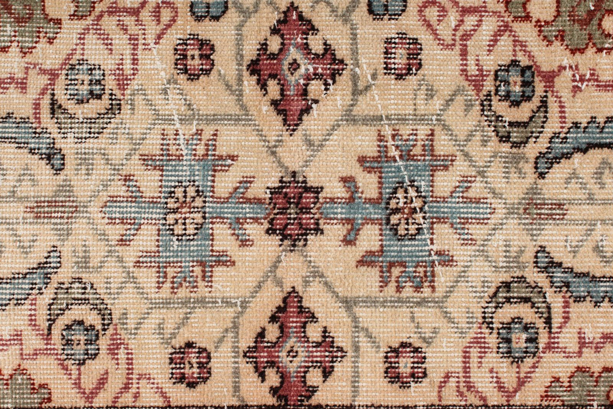 6x9 Ivory and Pink Modern Contemporary Rug