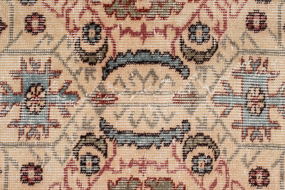 6x9 Ivory and Pink Modern Contemporary Rug