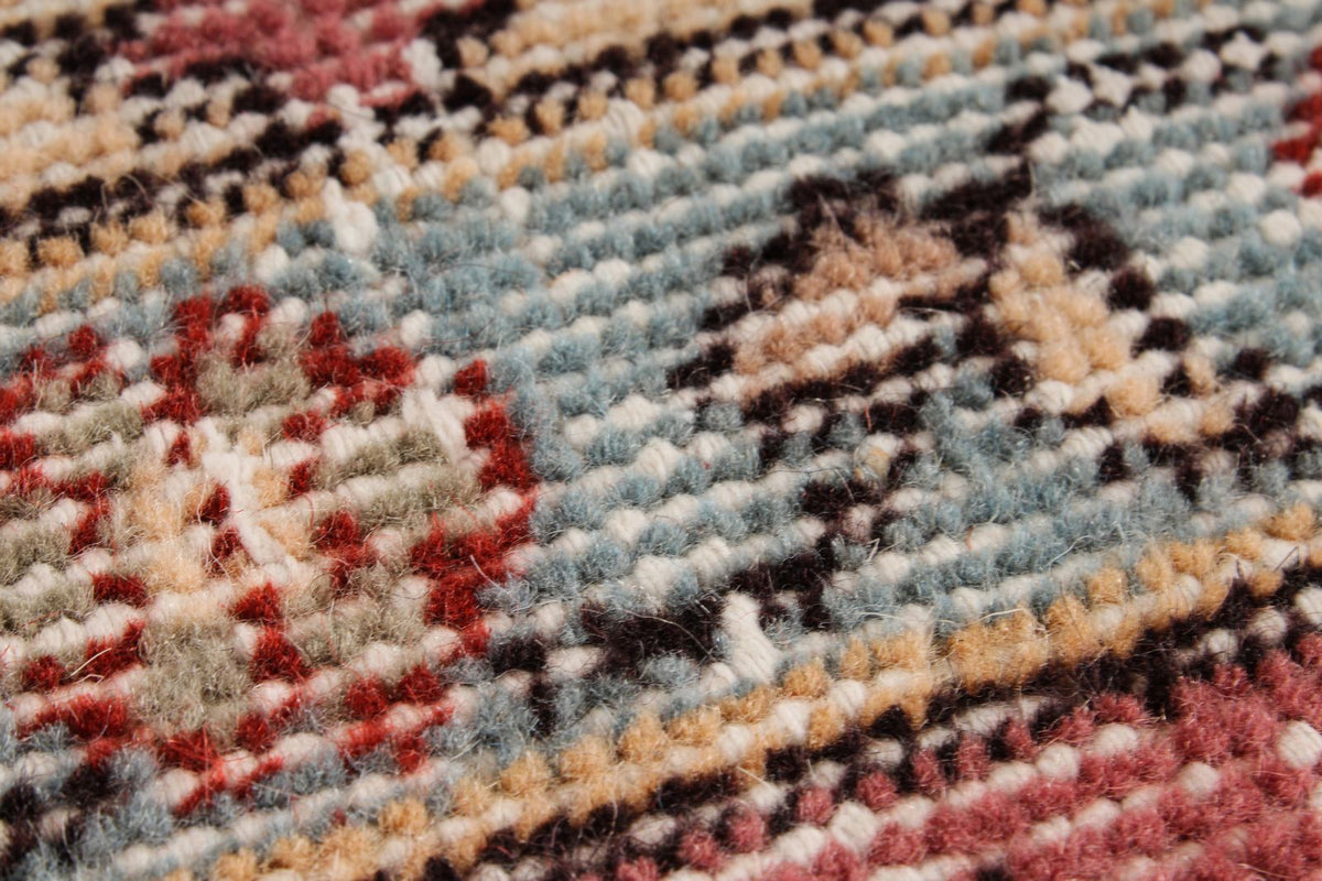 6x9 Ivory and Pink Modern Contemporary Rug