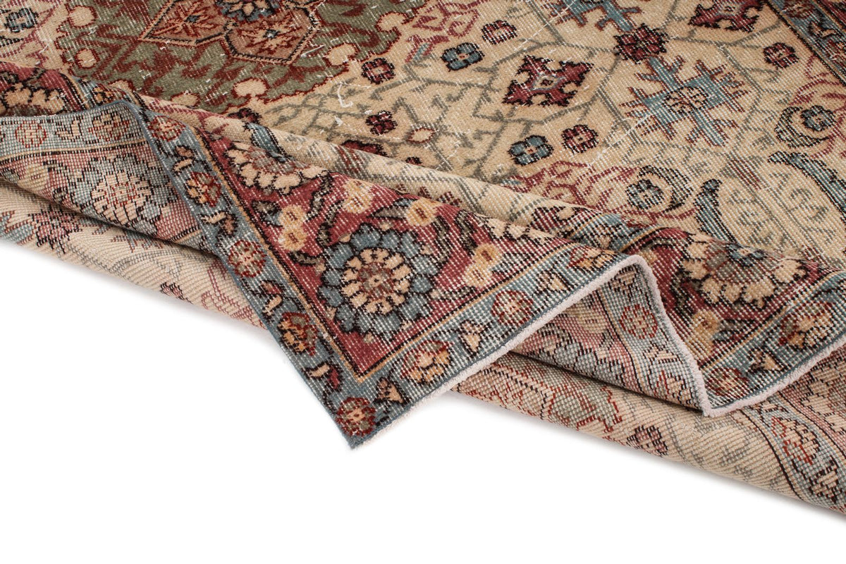 6x9 Ivory and Pink Modern Contemporary Rug