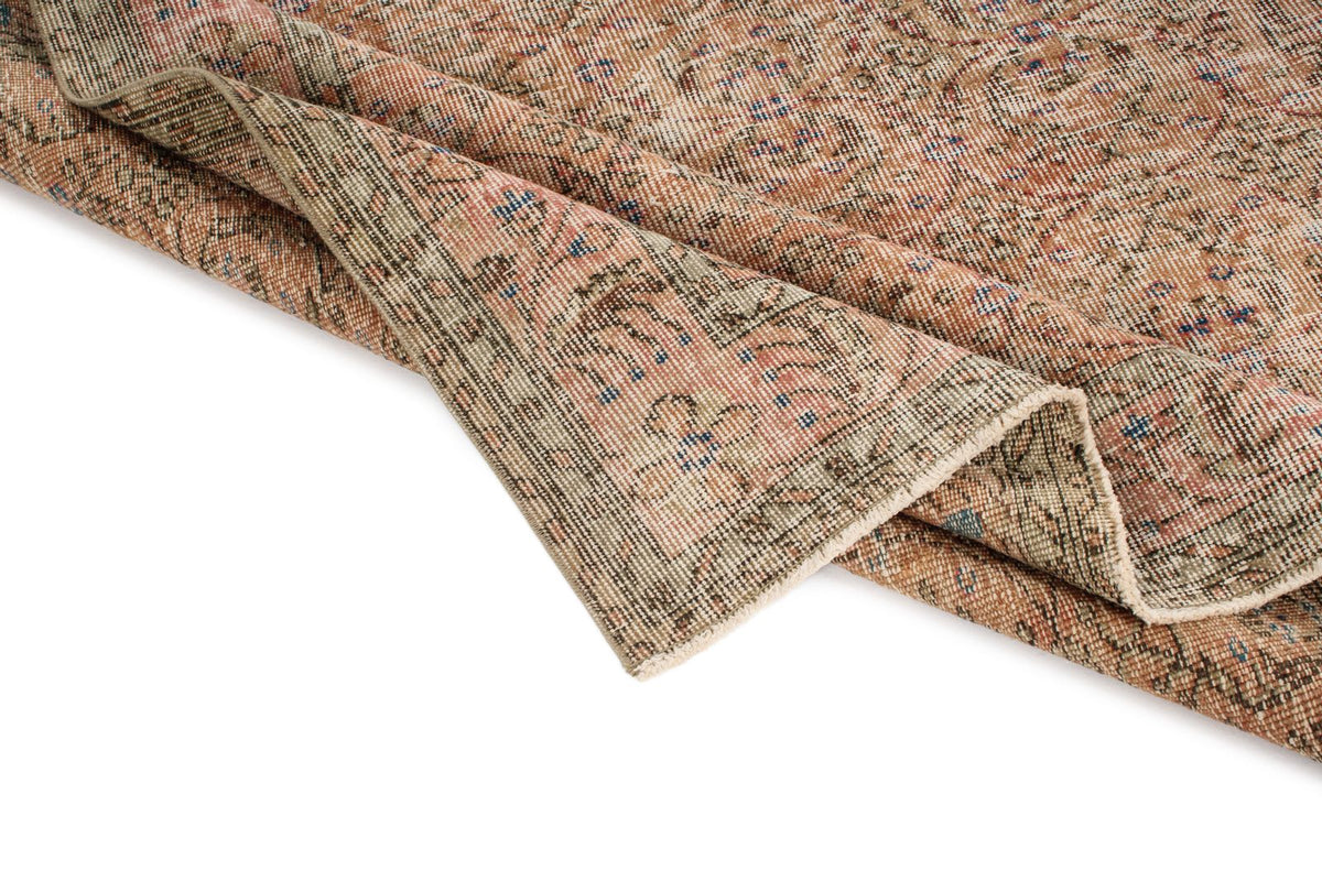 6x9 Rust and Pink Modern Contemporary Rug