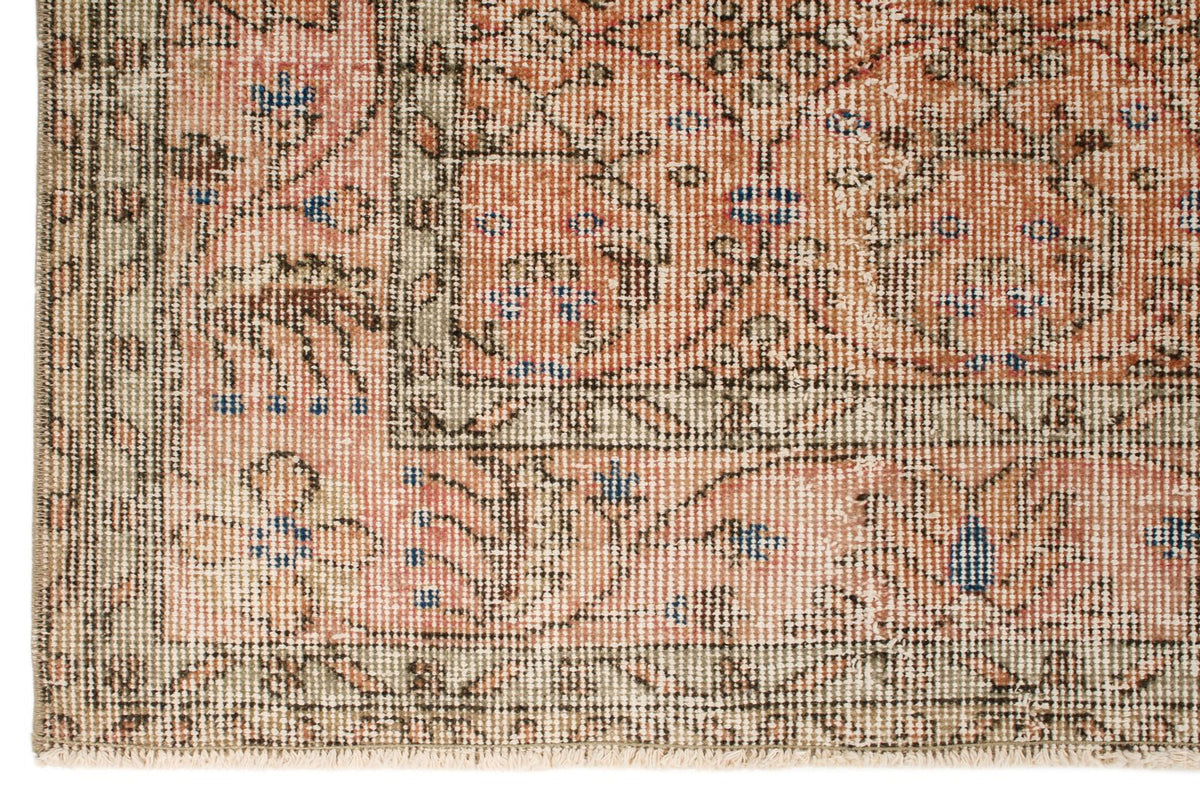 6x9 Rust and Pink Modern Contemporary Rug