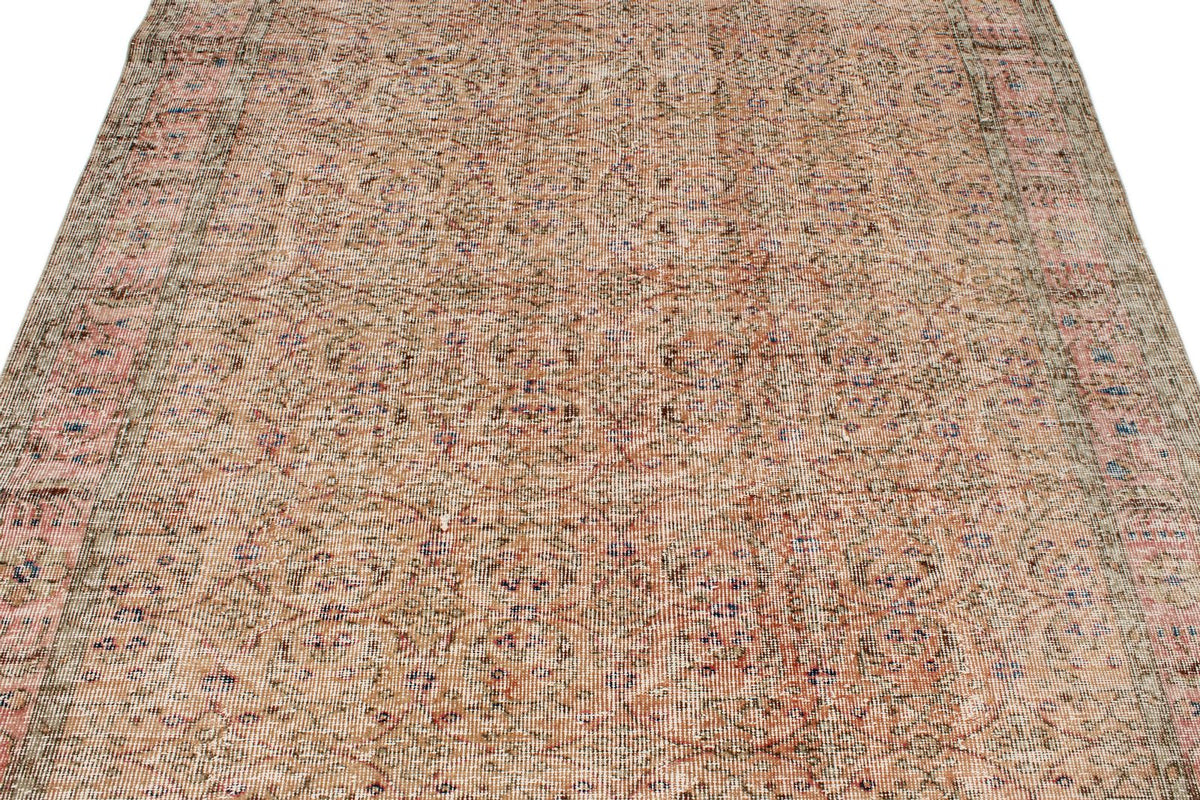 6x9 Rust and Pink Modern Contemporary Rug