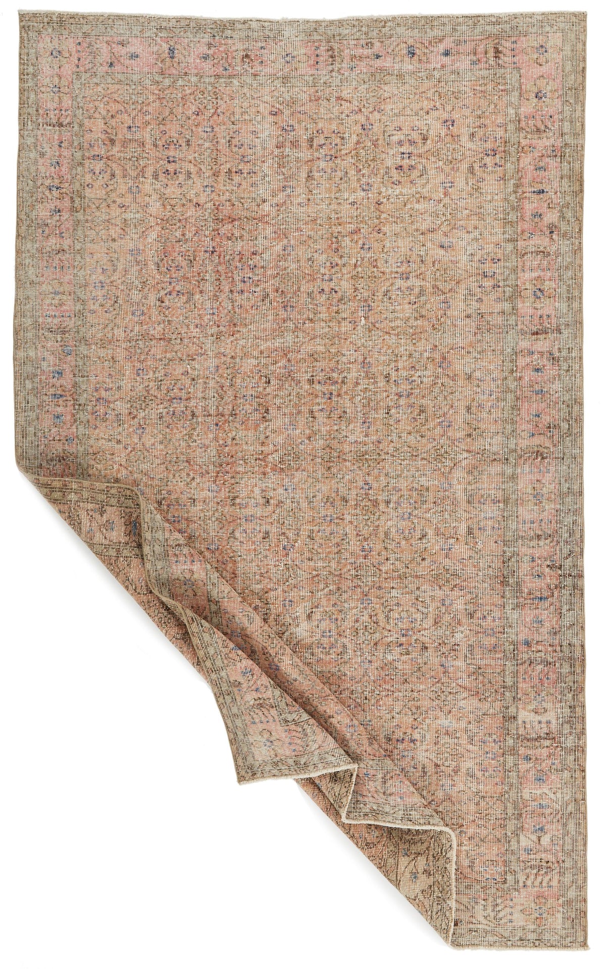6x9 Rust and Pink Modern Contemporary Rug