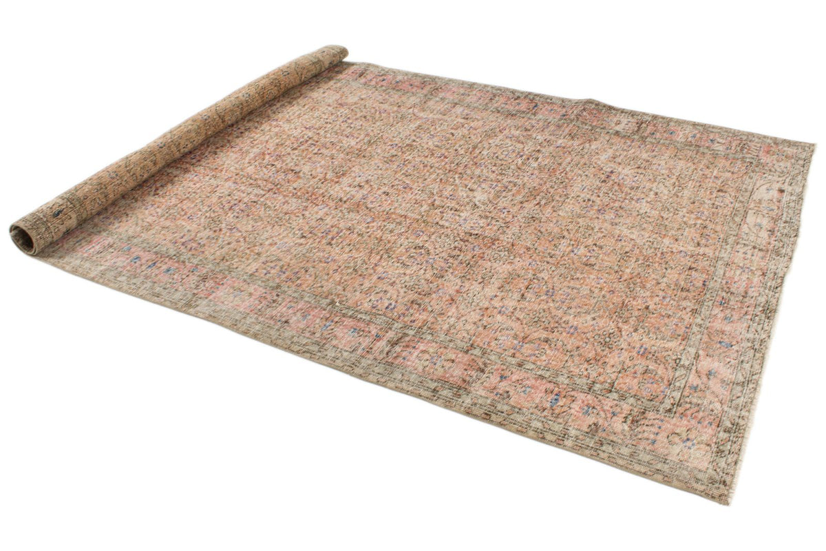 6x9 Rust and Pink Modern Contemporary Rug