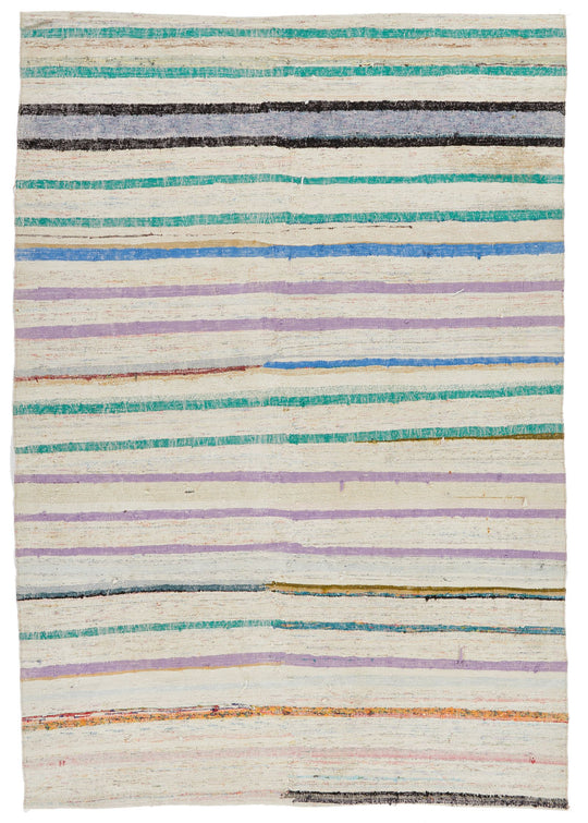 6x8 Multicolor Turkish Tribal Rug