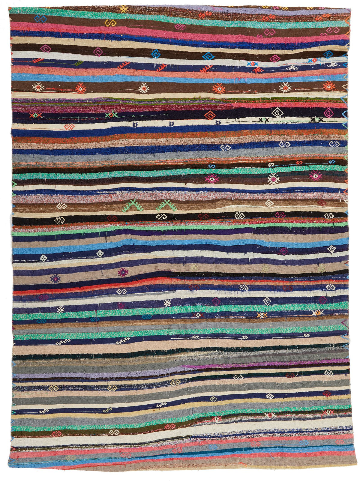 6x8 Multicolor Turkish Tribal Runner