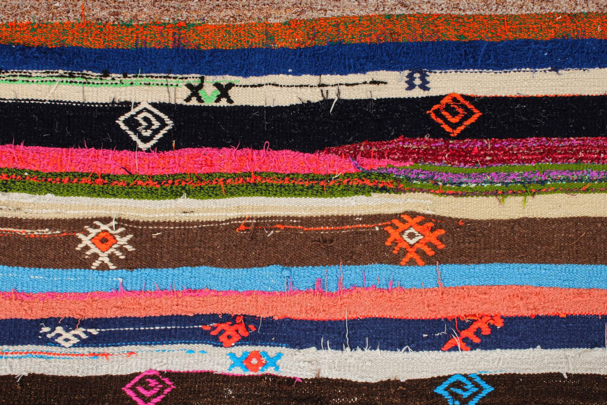6x8 Multicolor Turkish Tribal Runner
