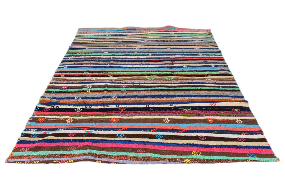 6x8 Multicolor Turkish Tribal Runner