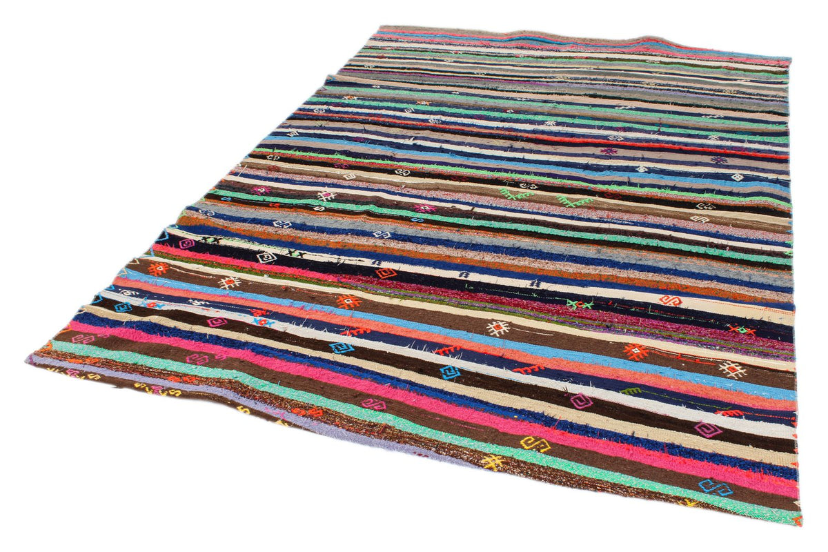 6x8 Multicolor Turkish Tribal Runner