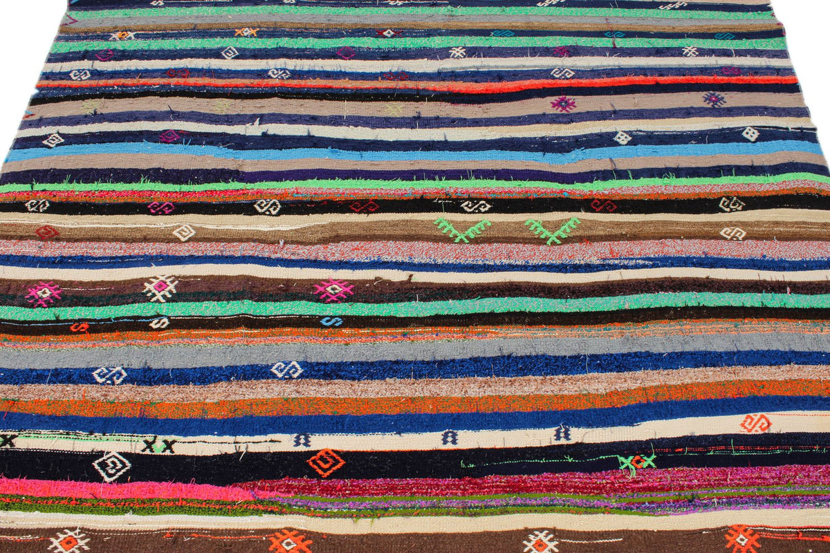 6x8 Multicolor Turkish Tribal Runner