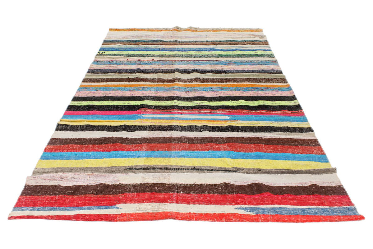 6x10 Multicolor Turkish Tribal Rug