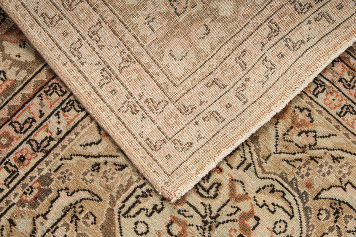 8x11 Rust and Brown Turkish Traditional Rug