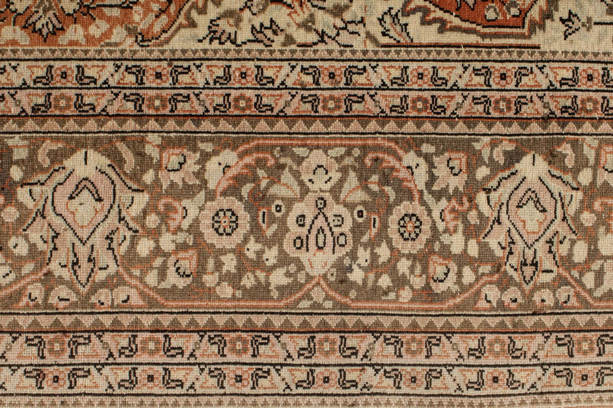 8x11 Rust and Brown Turkish Traditional Rug