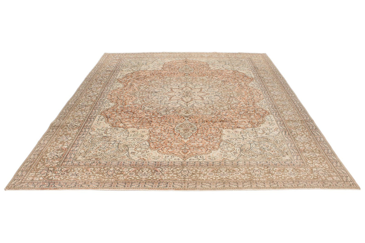 8x11 Rust and Brown Turkish Traditional Rug