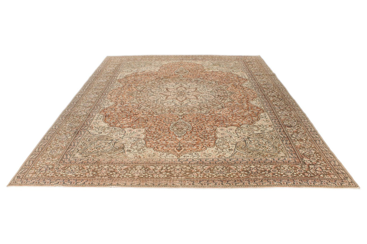 8x11 Rust and Brown Turkish Traditional Rug
