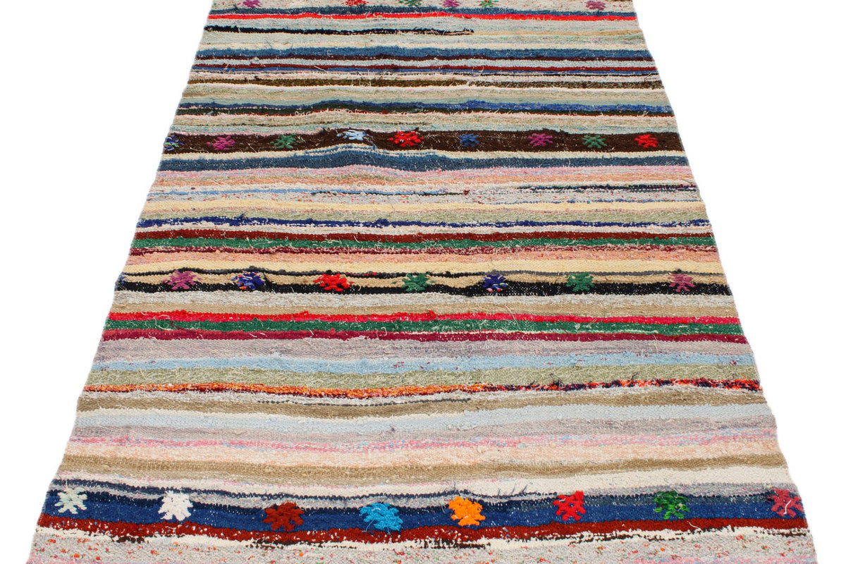 4x9 Multicolor Turkish Tribal Runner