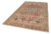 6x10 Pink and Brown Turkish Overdyed Rug