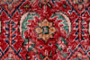 4x7 Red and Multicolor Turkish Anatolian Rug