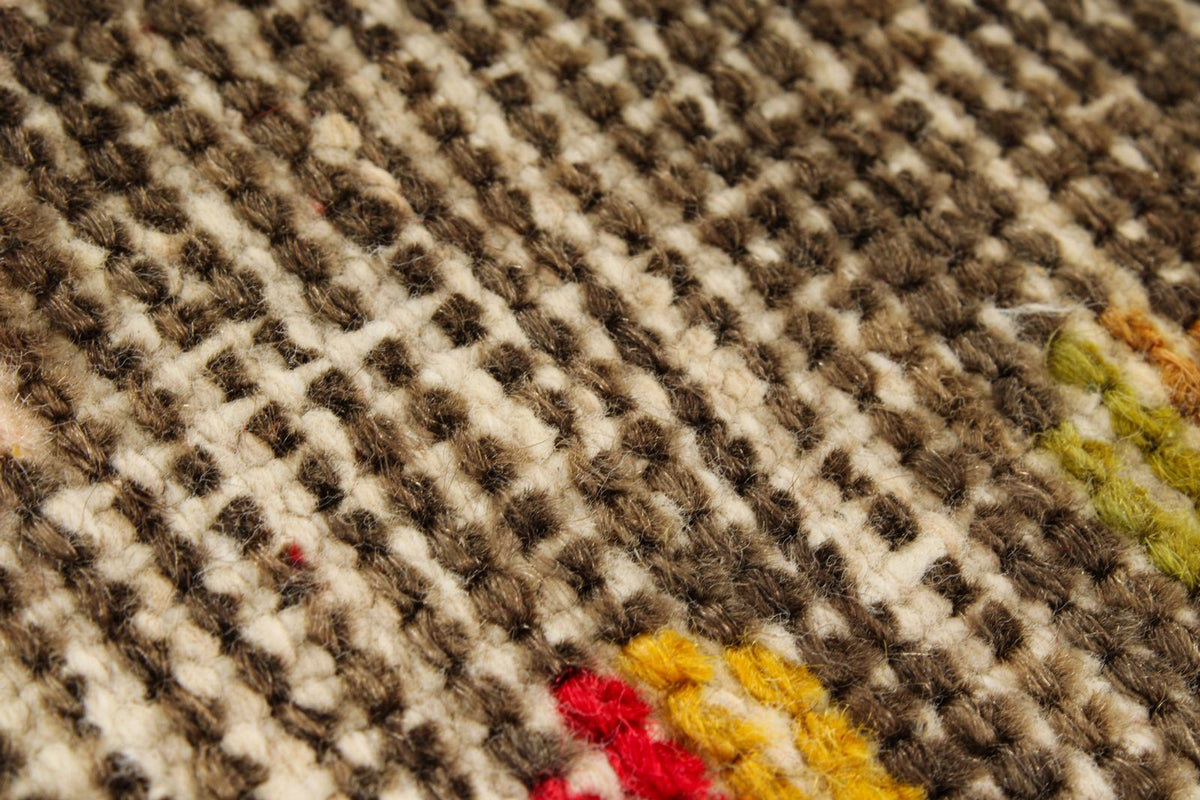 4x7 Red and Multicolor Anatolian Turkish Tribal Rug