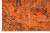 5x9 Orange and Black Turkish Overdyed Rug