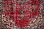 5x8 Beige and Navy Turkish Anatolian Rug