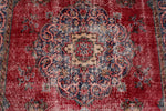 5x8 Beige and Navy Turkish Anatolian Rug