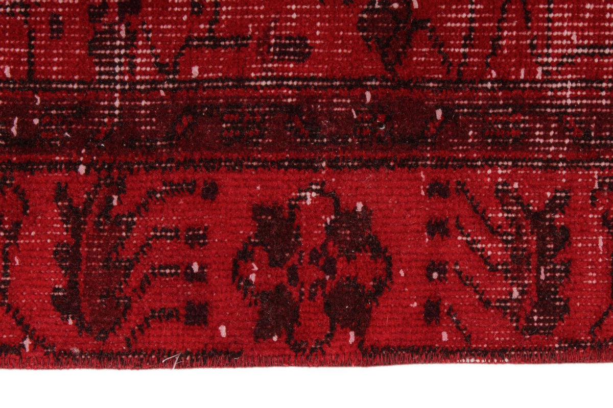 5x9 Red and Black Turkish Anatolian Rug