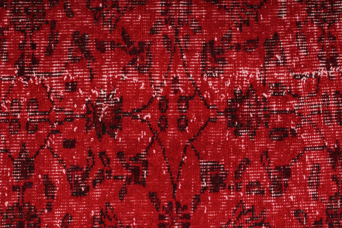 5x9 Red and Black Turkish Anatolian Rug