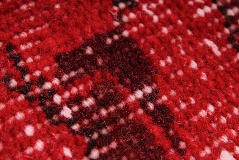 5x9 Red and Black Turkish Anatolian Rug