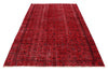 5x9 Red and Black Turkish Anatolian Rug