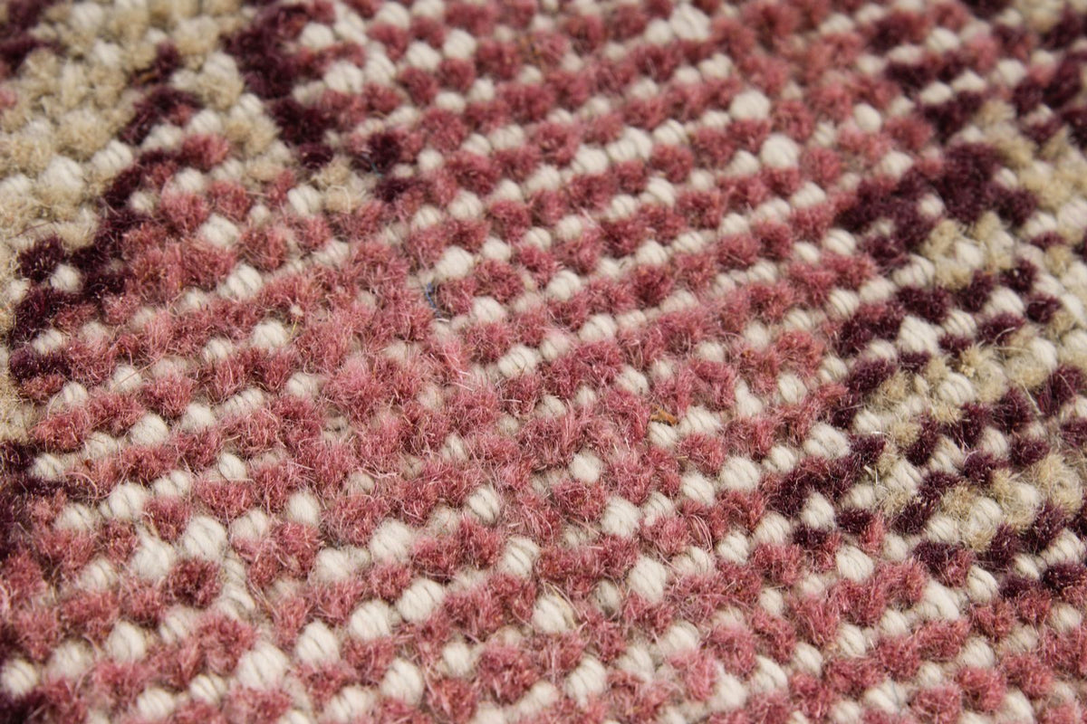 5x9 Pink and Ivory Turkish Anatolian Rug