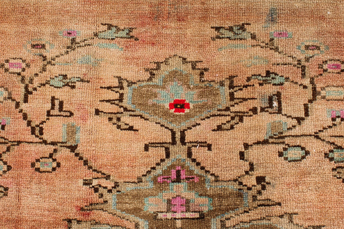 5x8 Beige and Brown Turkish Patchwork Rug