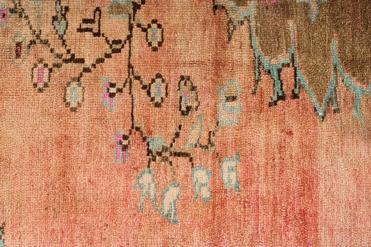 5x8 Beige and Brown Turkish Patchwork Rug