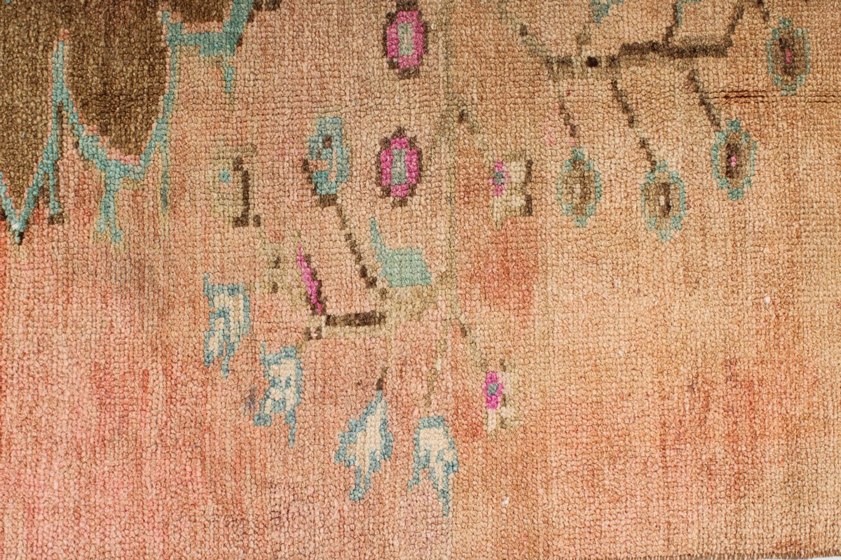 5x8 Beige and Brown Turkish Patchwork Rug