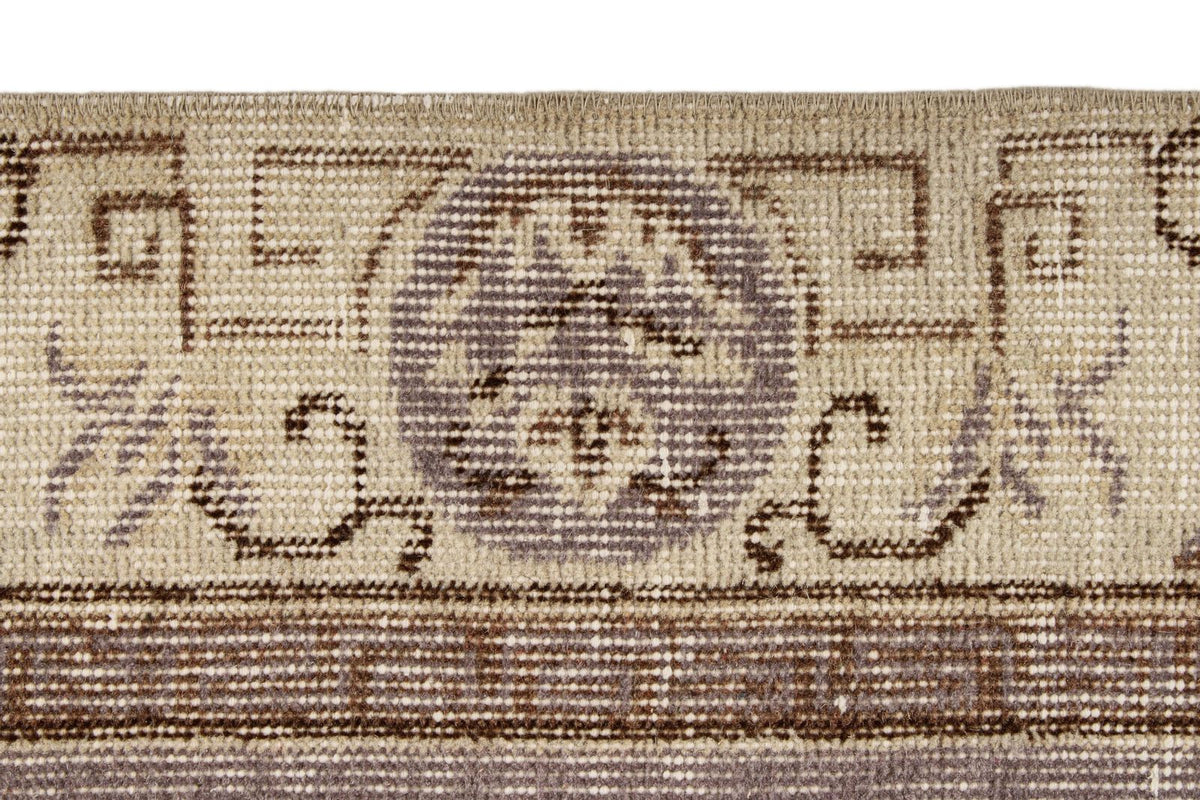 5x8 Gray and Ivory Turkish Overdyed Rug