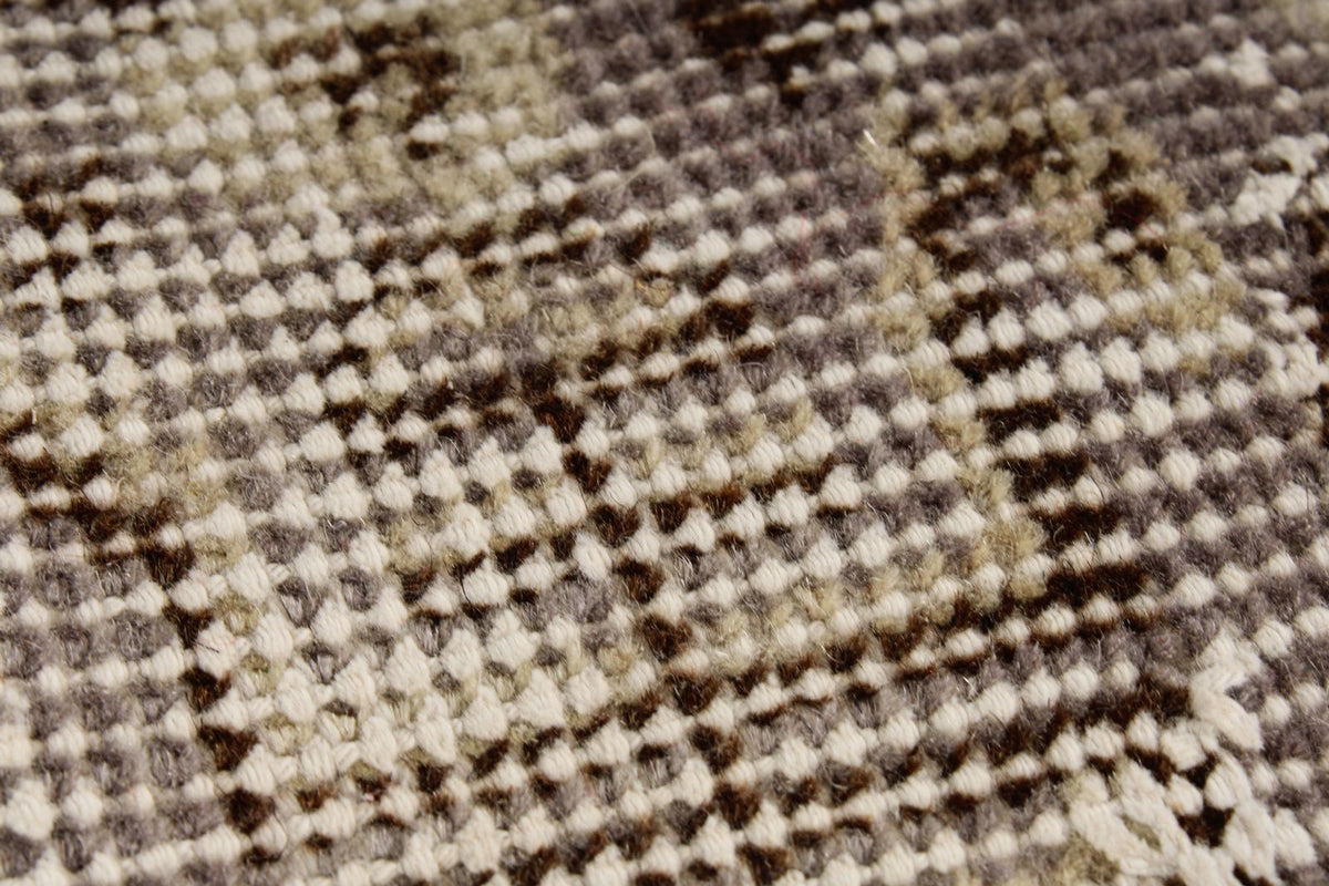 5x8 Gray and Ivory Turkish Overdyed Rug