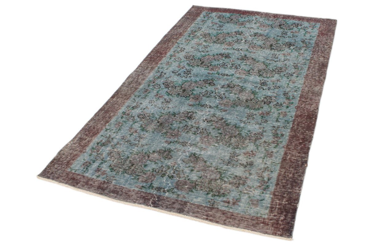 4x7 Blue and Gray Turkish Anatolian Rug