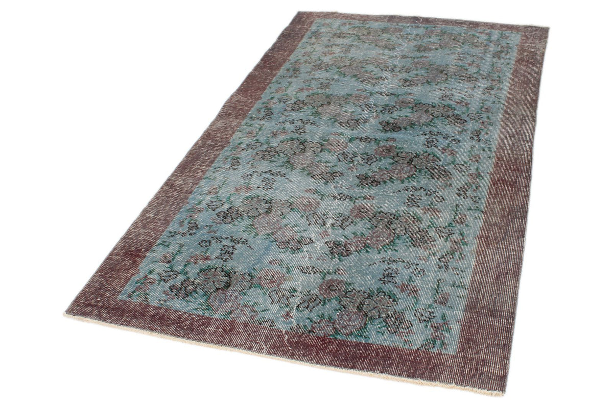 4x7 Blue and Gray Turkish Anatolian Rug