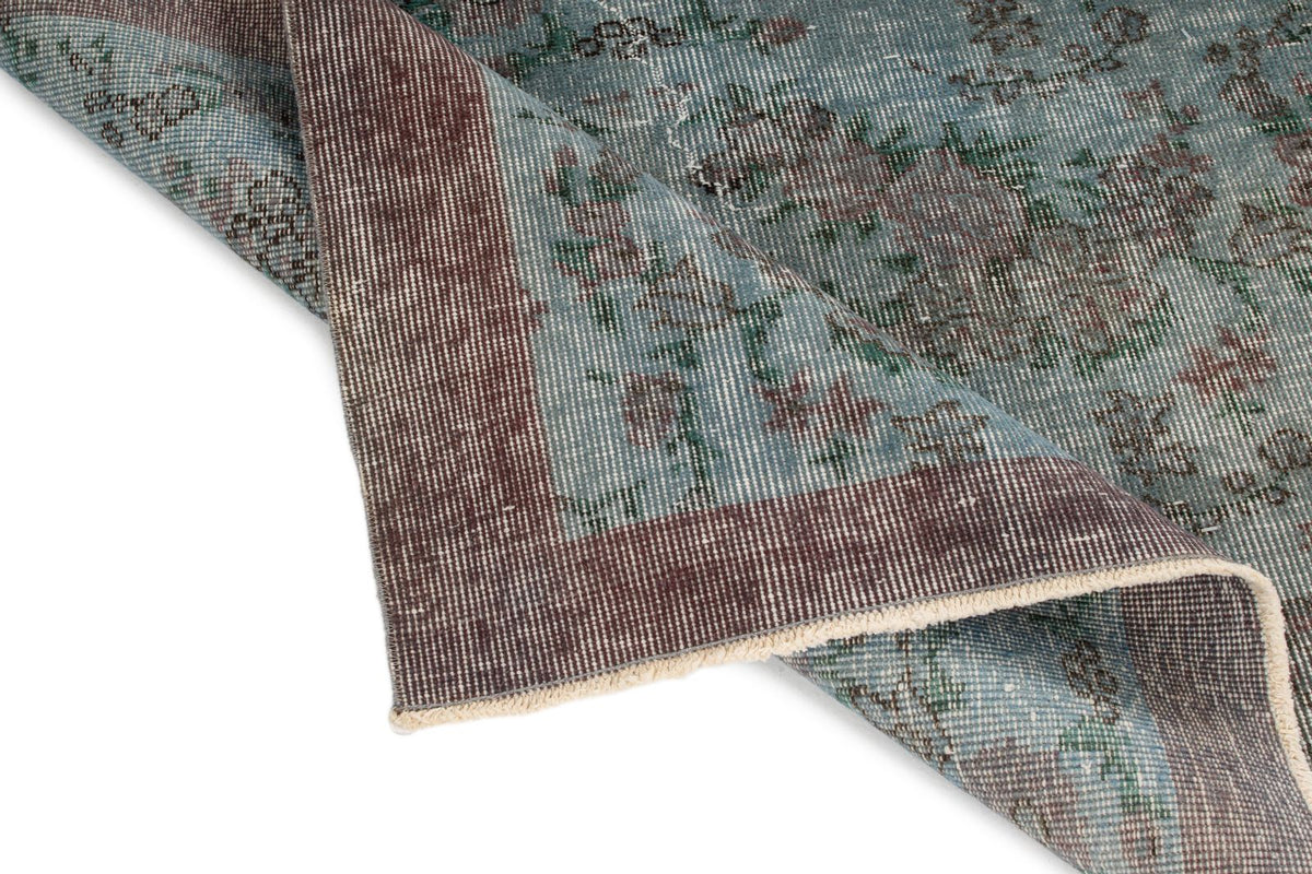 4x7 Blue and Gray Turkish Anatolian Rug