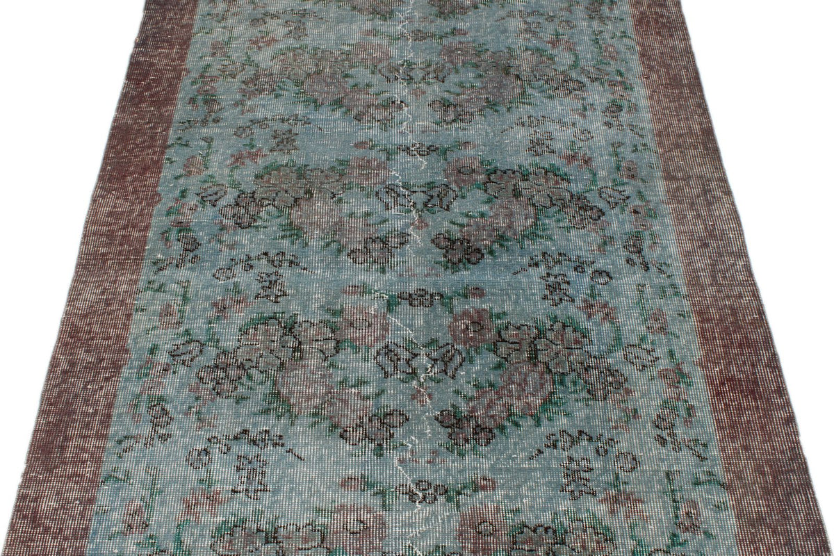 4x7 Blue and Gray Turkish Anatolian Rug