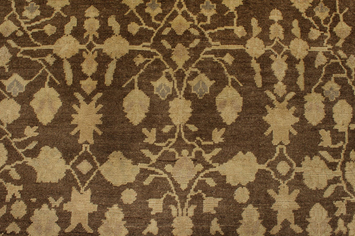 4x7 Brown and Brown Anatolian Turkish Tribal Rug