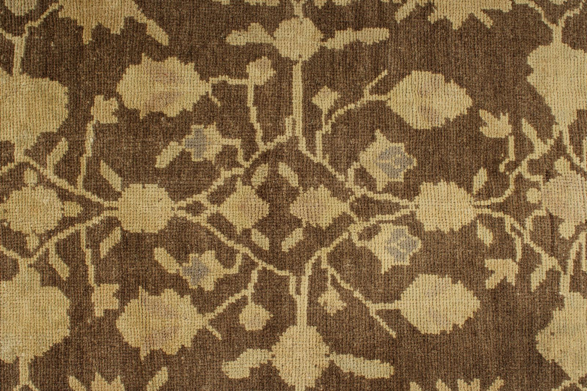 4x7 Brown and Brown Anatolian Turkish Tribal Rug