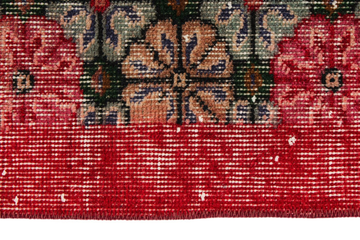 4x7 Multicolor and Red Turkish Anatolian Rug